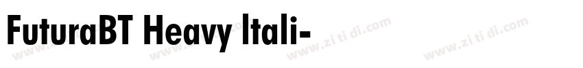 FuturaBT Heavy ltali字体转换